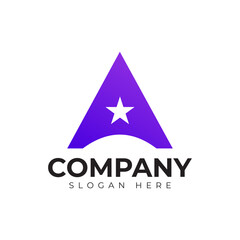 vector letter a logo premium template