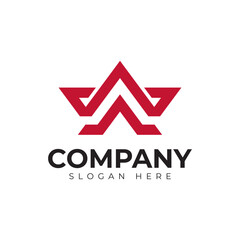 vector letter a logo premium template