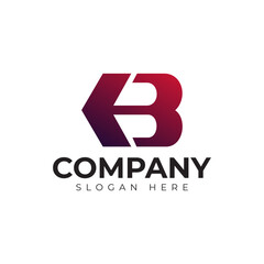 vector letter b logo premium template
