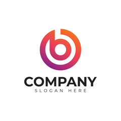 vector letter b logo premium template