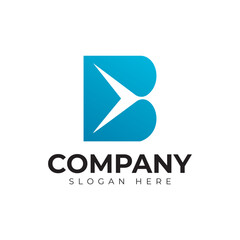 vector letter b logo premium template