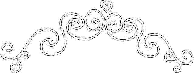 Decorative border set, wedding, floral, invitation, greeting