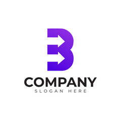 vector letter b logo premium template