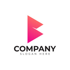 vector letter b logo premium template