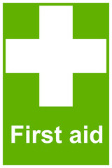 Obraz premium First aid sign