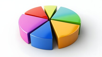 Obraz premium 85. A colorful pie chart showing the breakdown of virtual assistant tasks