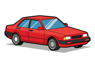 Obraz premium Sedan car, vector design illustration on white background