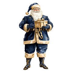 Parisian Christmas Clipart Vector Illustration