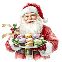 Parisian Christmas Clipart Vector Illustration