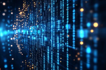 Digital Technology background of data and network