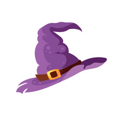 Halloween cartoon witch hat. scary. Vector illustrations