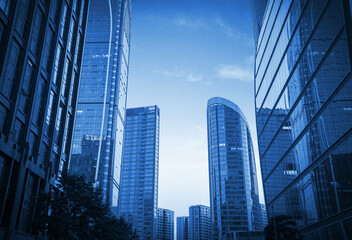 Modern office building in the financial center，hangzhou,china