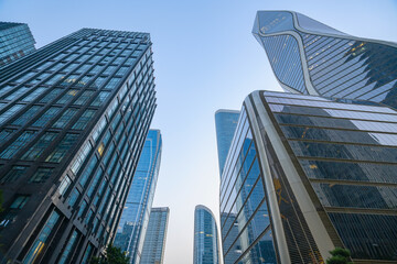 Modern office building in the financial center，hangzhou,china