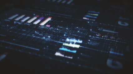 Dynamic data visuals for business info graphics, animated charts, and data-driven insights for a...