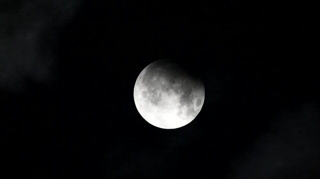full moon in the night Partial lunar eclipse Full moon and lunar eclipse Full moon between the clouds Super moon 2024
