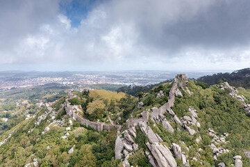 Burganlage Castelo dos Mouros in Sintra, Portugal