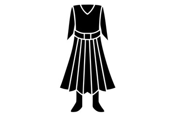 Scottish Kilt Silhouette Vector Illustration