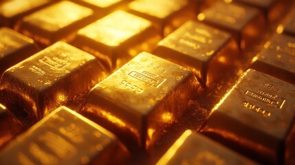 Social media post part of a multichannel marketing strategy promoting gold bars to investors.