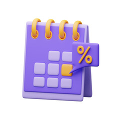 Discount Day 3d illustration