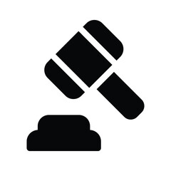 A judge gavel representing law, decisions, or authority vector