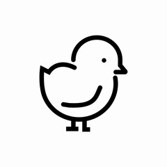 baby chick icon sign vector