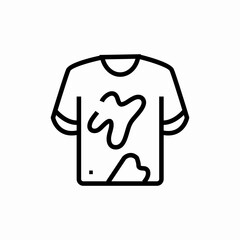 dirty shirt icon sign vector