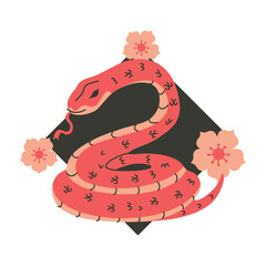 cute chinese new year snake