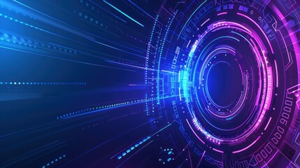 Fototapeta premium Abstract Digital Technology Background