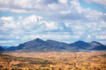 Fototapeta premium Nature of Eastern Siberia. Ubsunur basin. Republic of Tuva. Russia