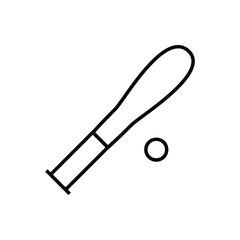 Base ball line out sports interface icon.