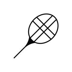 Racket line out sports interface icon.