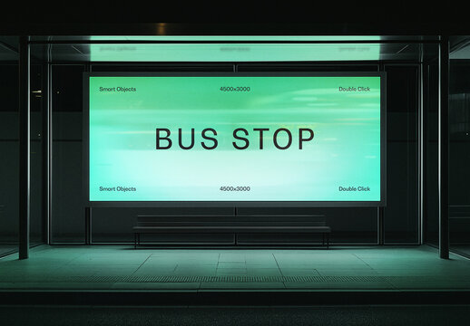 Bus Stop Screen Mockup 