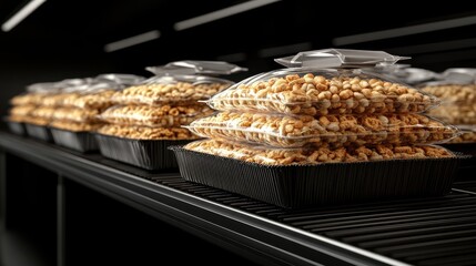 Cereal on a Shelf Ready for Sale