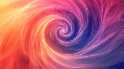 Obraz premium Colorful Spiral Background with Swirling Colors and Gradients, Symbolizing Infinite Depth
