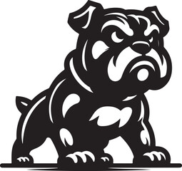 Boxer Dog silhouette vector collection on white background. Dog art work vector illustration.