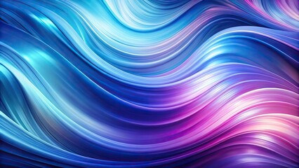 Obraz premium Abstract smoky background of swirling waves in blue and purple with soft pink accents, tilted angle