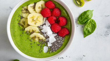 Delicious and Nutritious Green Smoothie Bowl A Perfect Healthy Breakfast Idea