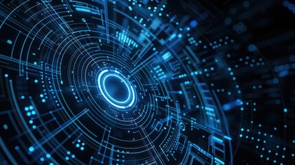 Fototapeta premium Abstract Futuristic Digital Background