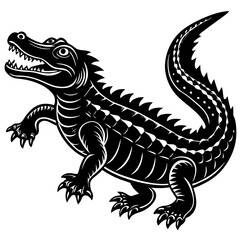 black and white lizard