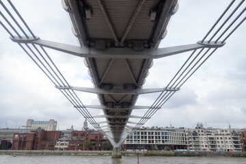 London cityscape with bridge, Europe