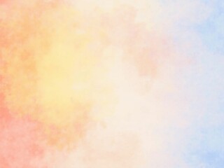 Soft Pastel Watercolor Gradient Texture - Abstract Graphic Design with Yellow, Pink, and Blue Tones