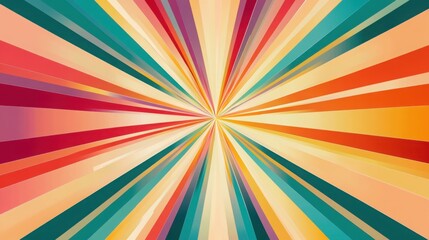 retro background with rays