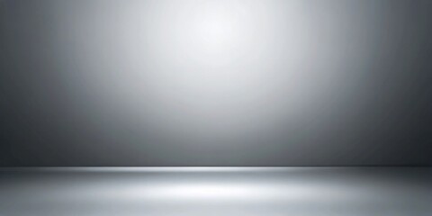 Abstract studio background gradient silver gray wall at a tilted angle