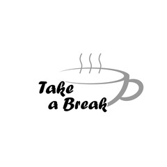 Cup of hot coffee or flat vector icon of drinking coffee, illustration of a break or break during the day. part 3