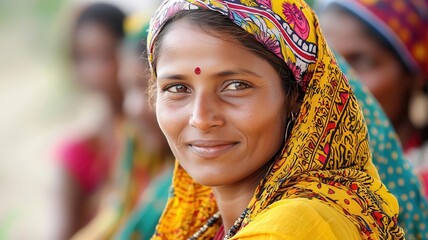 Fototapeta premium Female photographer capturing the strength and beauty of women in rural communities around the world photography, women empowerment