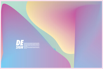 Colorful geometric abstract background harmonious with space area, great for banners and social media