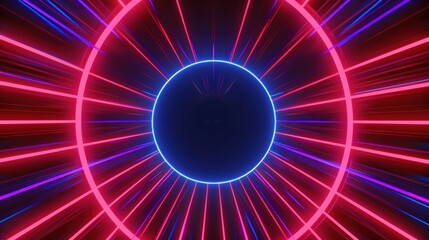 Abstract Neon Tunnel