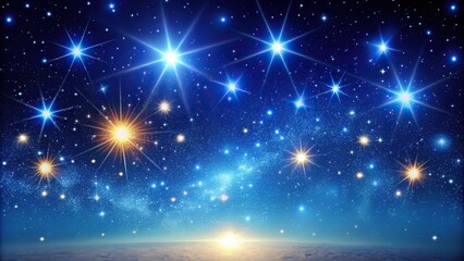 Night starry skies with twinkling stars background Space backdrop Forced Perspective