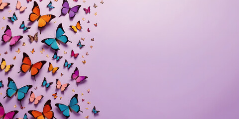abstract background with butterflies