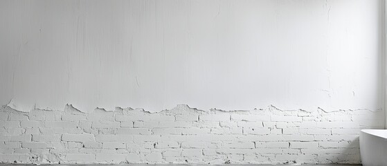 White Brick Wall and Plastered Wall